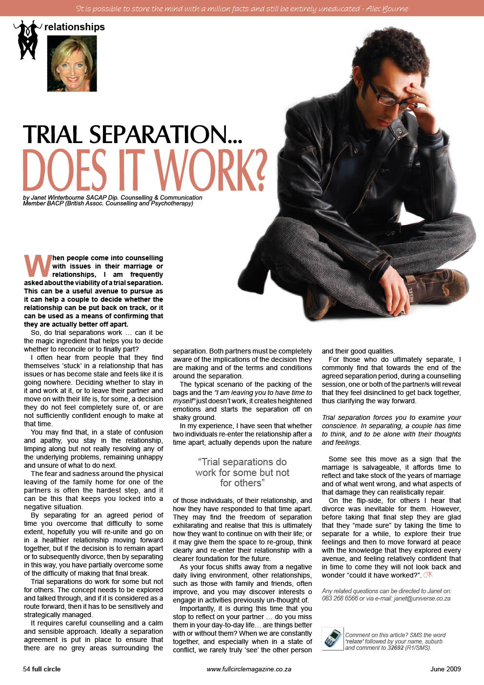 Trial Seperation Psychologist Cape Town
